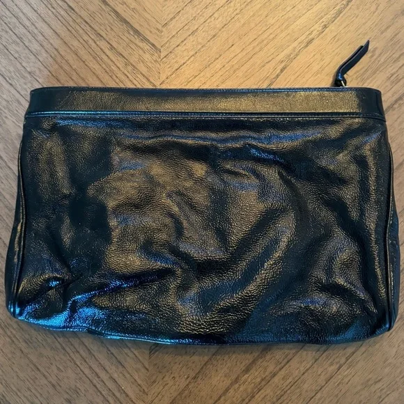 Yves Saint Laurent Autre Marque Black Patent Leather Clutch Bag - Picture 5 of 12